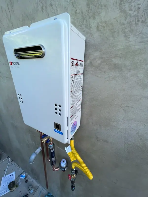Tankless water heater installation for Ringfield homes